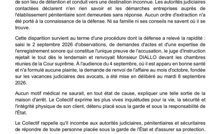 Guinée:Le collectif des avocats de l’ancien avocat général, Mr Algassimou Diallo hausse le ton !