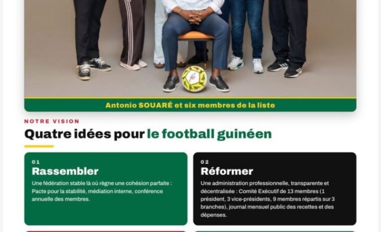 FGF:Mr Antonio Souaré répond à ses détracteurs qui veulent ternir son image !